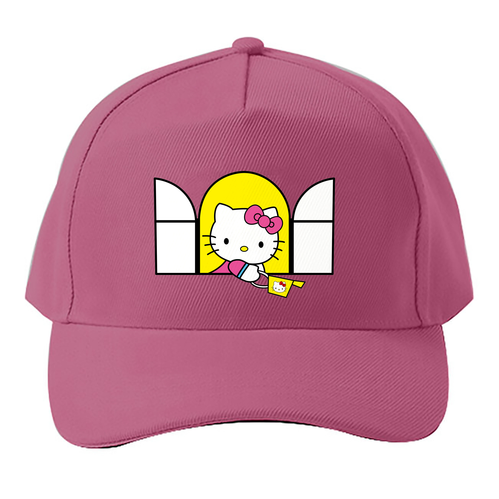 （画像用） Hello Kitty ハローキティ ベースボールキャップ 綿100％ 男女兼用 帽子 スポーツ